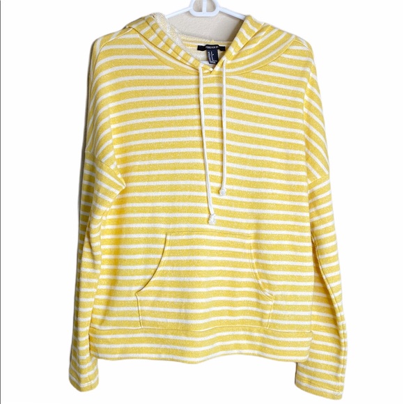 yellow and white sweatshirt
